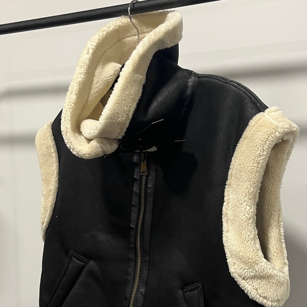 Elegant Black and Cream Women's Vest